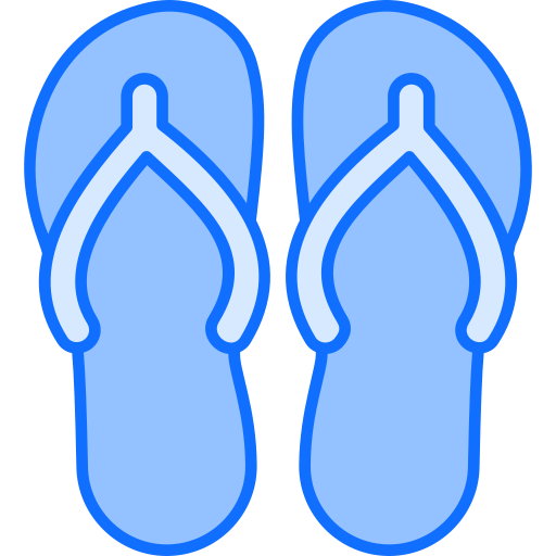 Slippers Generic Blue icon