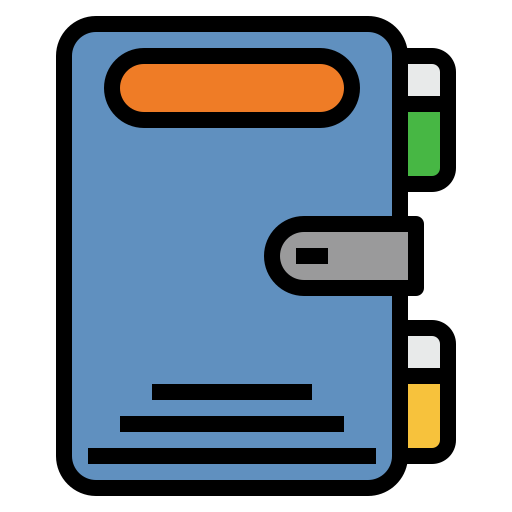 Diary Generic Outline Color icon