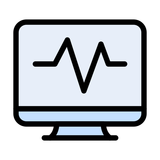 monitor de ecg icono gratis