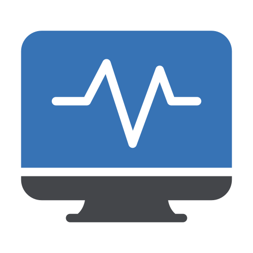 monitor de ecg icono gratis