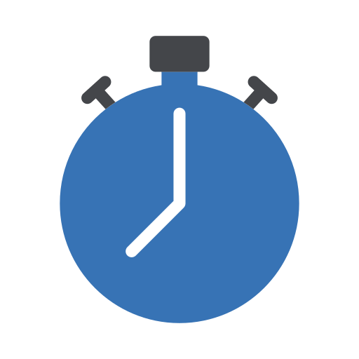 Clock Timer Blue Icon PNG vector in SVG, PDF, AI, CDR format