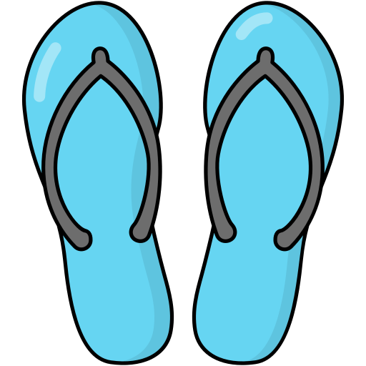 Slippers Generic Outline Color icon