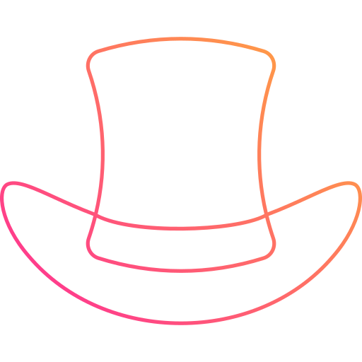 sombrero de copa icono gratis