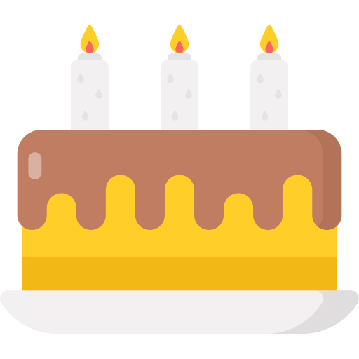 pastel de cumpleaños icono gratis