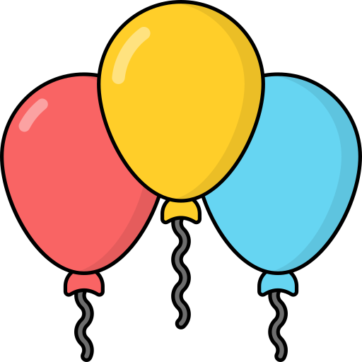 Balloons Generic Outline Color icon