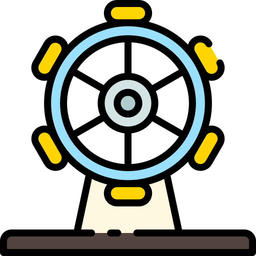 rueda de la fortuna icono gratis