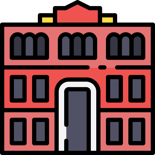 casa rosada grátis ícone