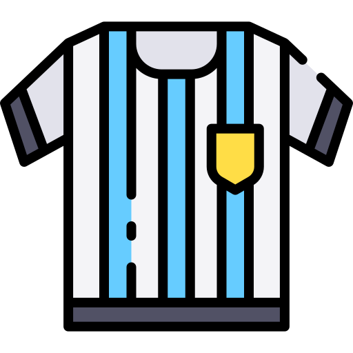 camiseta de futbol icono gratis