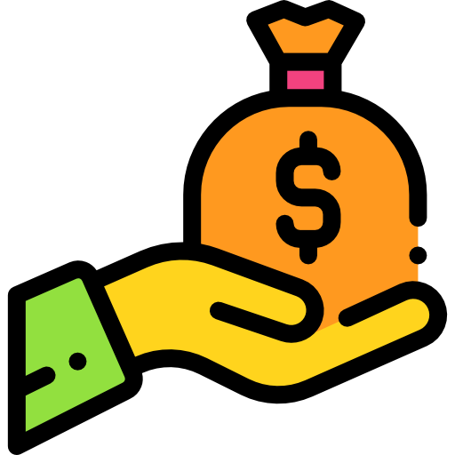 bolsa de dinero icono gratis