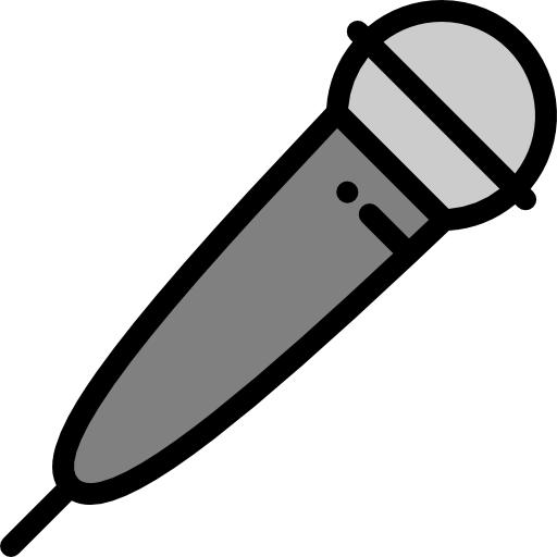 Microphone Detailed Rounded Lineal color icon