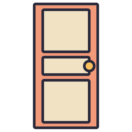 Door Generic Outline Color icon