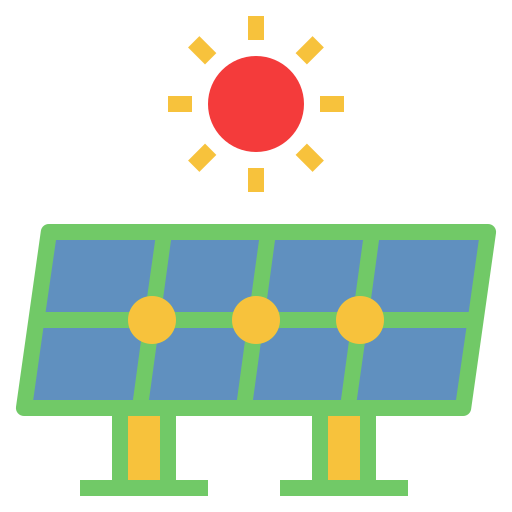 panel solar icono gratis