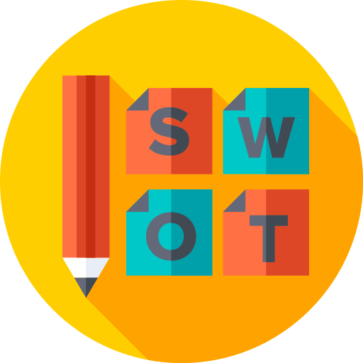 Swot analysis Flat Circular Flat icon