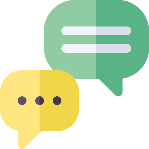 Conversation Basic Rounded Flat icon