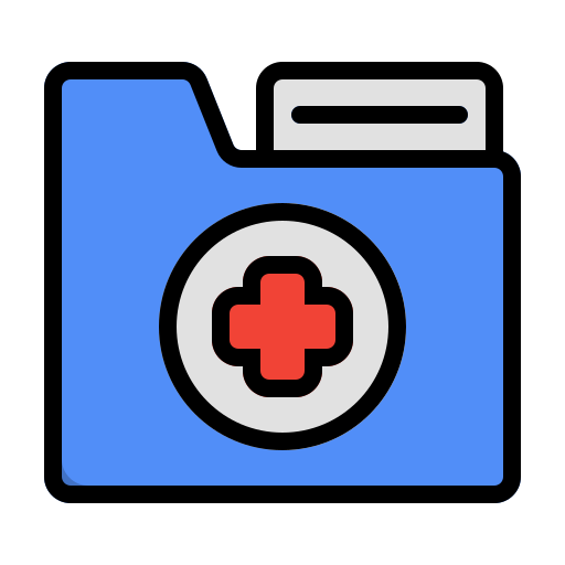 expediente médico icono gratis