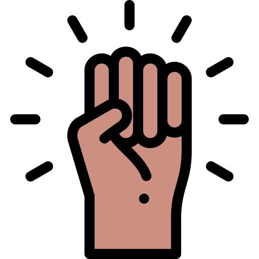 Black Lives Matter Detailed Rounded Lineal Color Icon