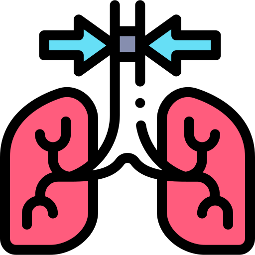 respiración dificultosa icono gratis