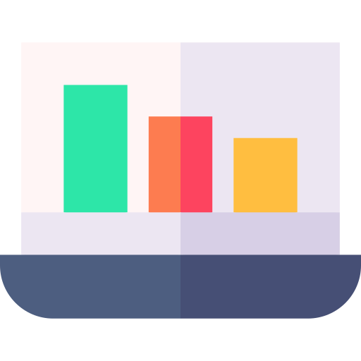 Bar chart Basic Straight Flat icon