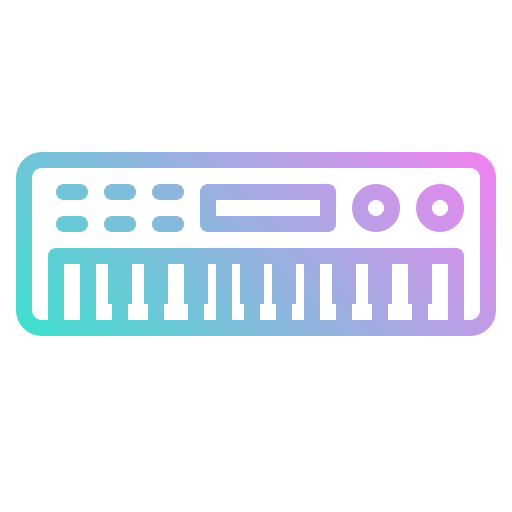 teclado de piano icono gratis