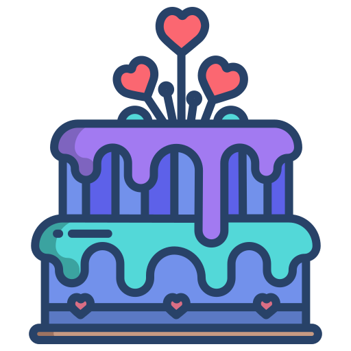 gâteau de mariage Icône gratuit