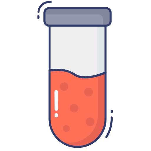 Test tube Dinosoft Lineal Color icon