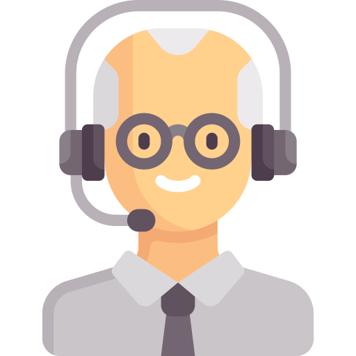 Special Flat Call Center Agent Icon