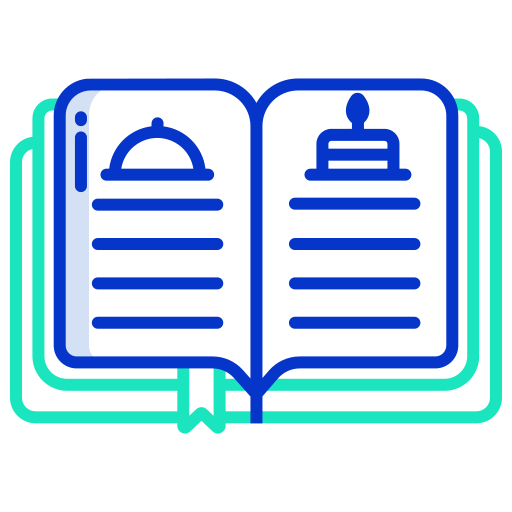 libro de recetas icono gratis