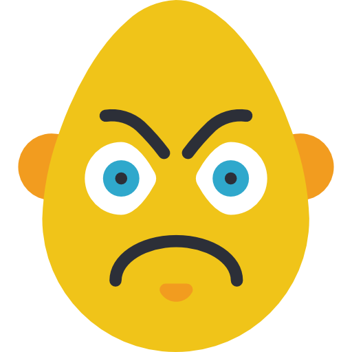 Angry Basic Mixture Flat Icon