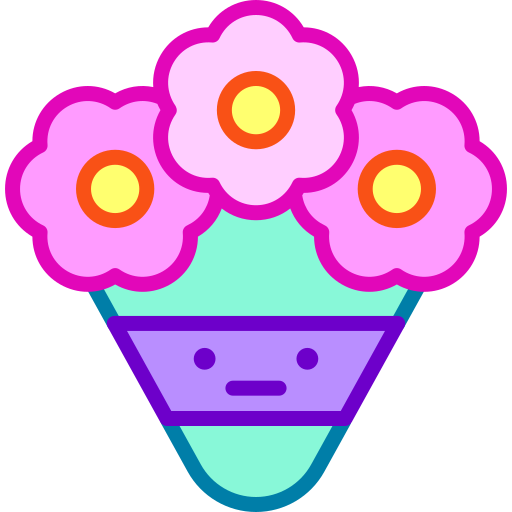 ramo de flores icono gratis