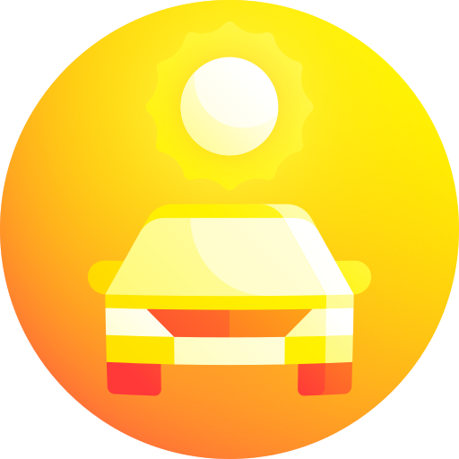 coche solar icono gratis