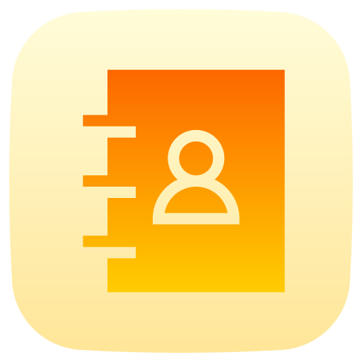 libreta de contactos icono gratis
