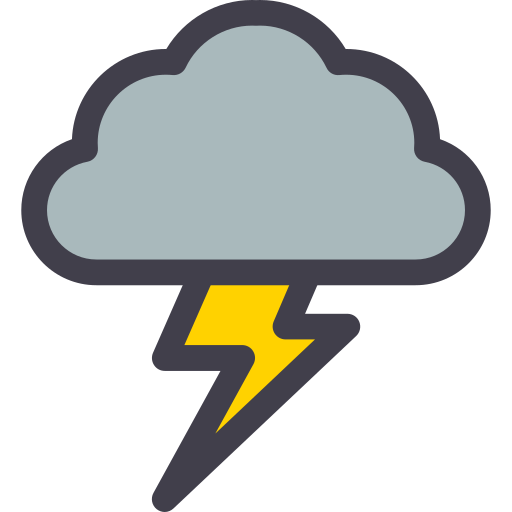 Thunder Generic Outline Color icon