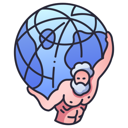 Atlas Greek Mythology Stickers, Unique Designs