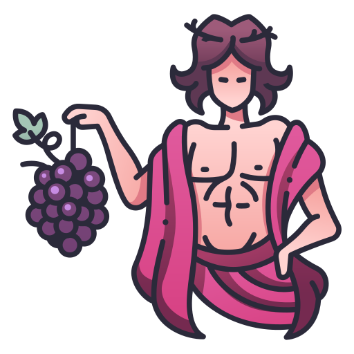 dionysus god of wine drawing