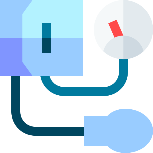 Tensiometer Basic Straight Flat icon