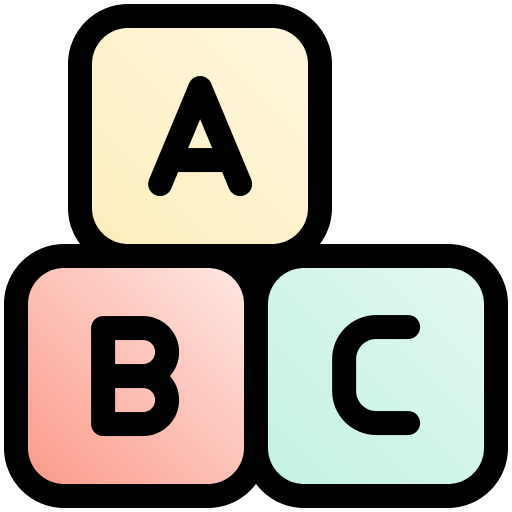 bloque abc icono gratis