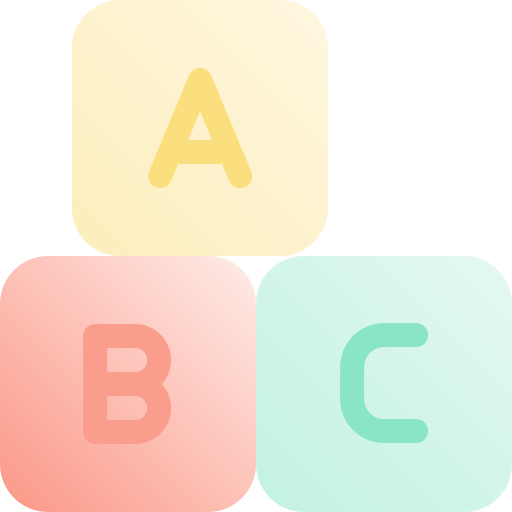 bloque abc icono gratis