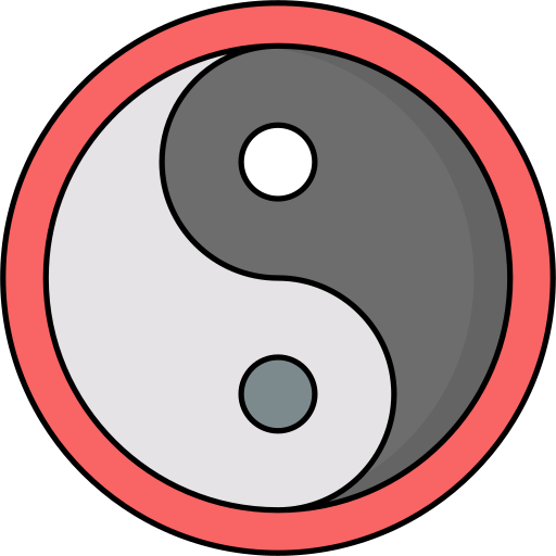 yin yang icono gratis