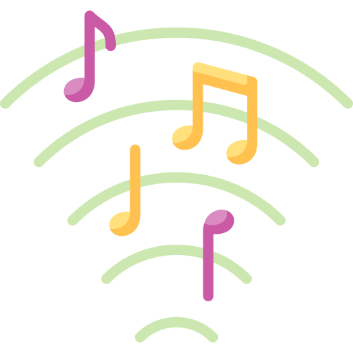 ola de música icono gratis