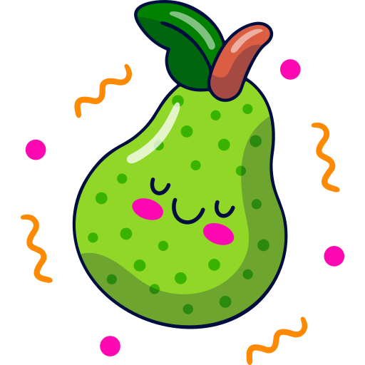 Pear Stickers - Free food and restaurant Stickers