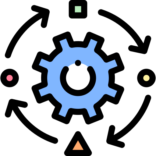 Supply chain Detailed Rounded Lineal color icon