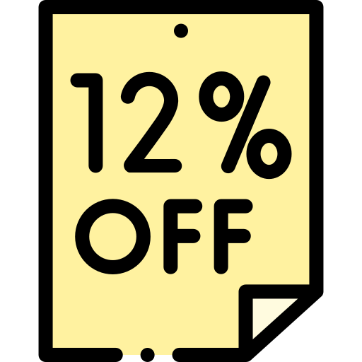 desconto grátis ícone