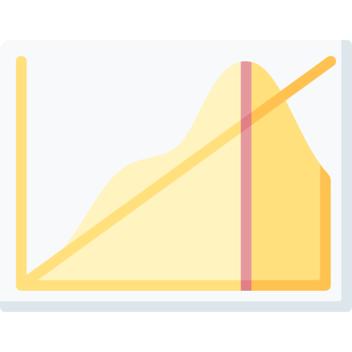 gráfico de área icono gratis