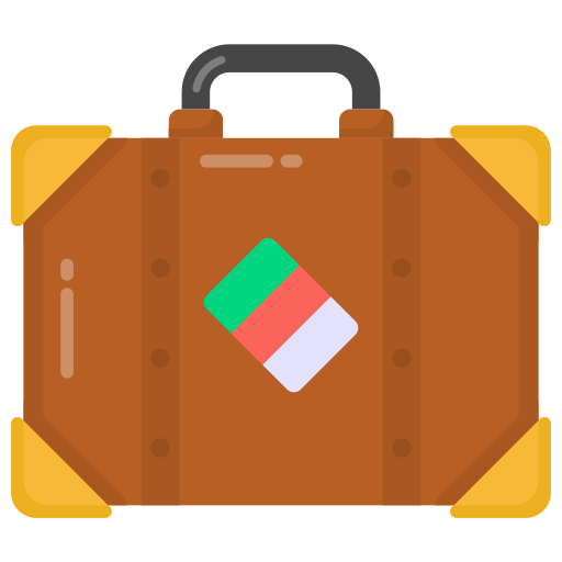 bolsa de viaje icono gratis