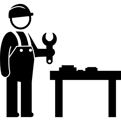 trabajador mecánico de la industria. icono gratis