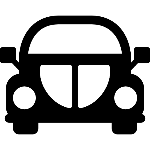 escarabajo delantero del coche icono gratis