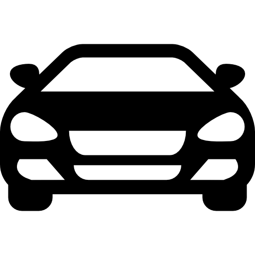 carro sedan na frente grátis ícone