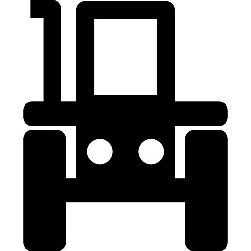 frente del tractor icono gratis