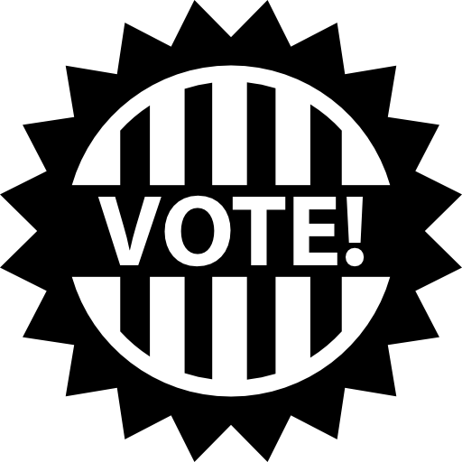 badge de vote pour les élections politiques Icône gratuit