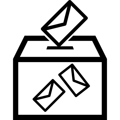 enveloppes et boîte électorale Icône gratuit